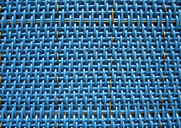 Antistatic fabrics with bronze wire